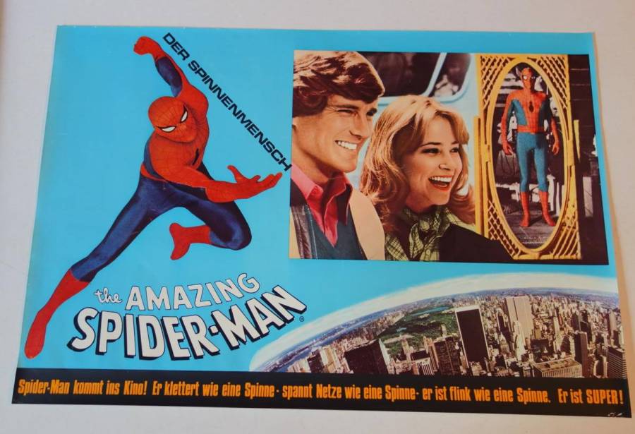 Spiderman der Spinnenmensch originales deutsches Fotobust-Set